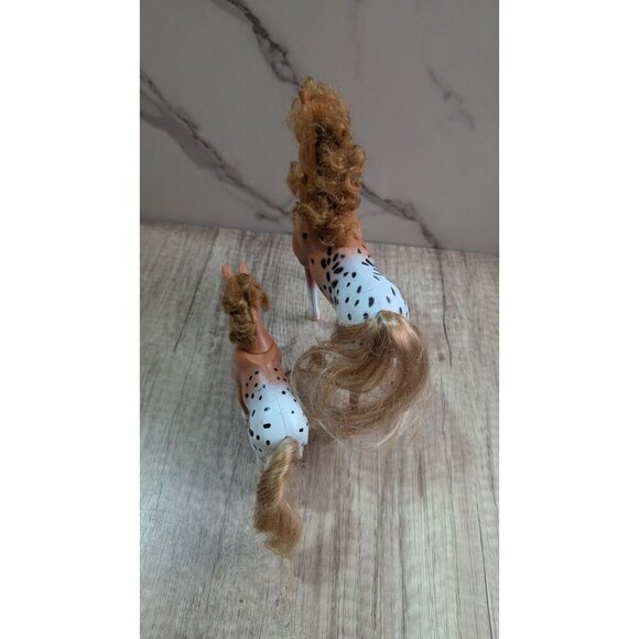 Vintage Kid Kore Appaloosa Horse Figurines Set Of 2 With Curly Manes & Tails - Picture 7 of 10